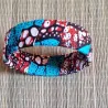 Bracelet Manchette en tissu wax 100% coton