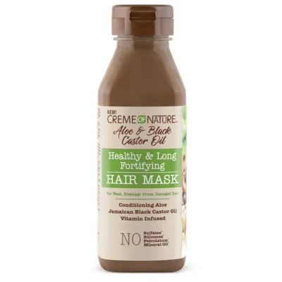 Fortifyng Hair Mask ( masque capillaire fortifiant) Creme Of Nature Aloe & Black Castor Oil 355ml