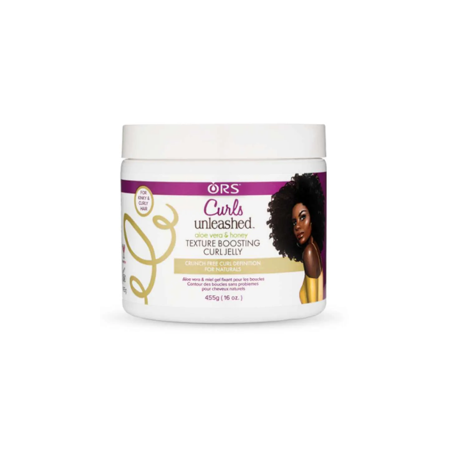 ORS Curls Unleashed Aloe Vera and Honey Booting Curl Jelly (gelée de boucle à l'aloe vera & miel) 454g