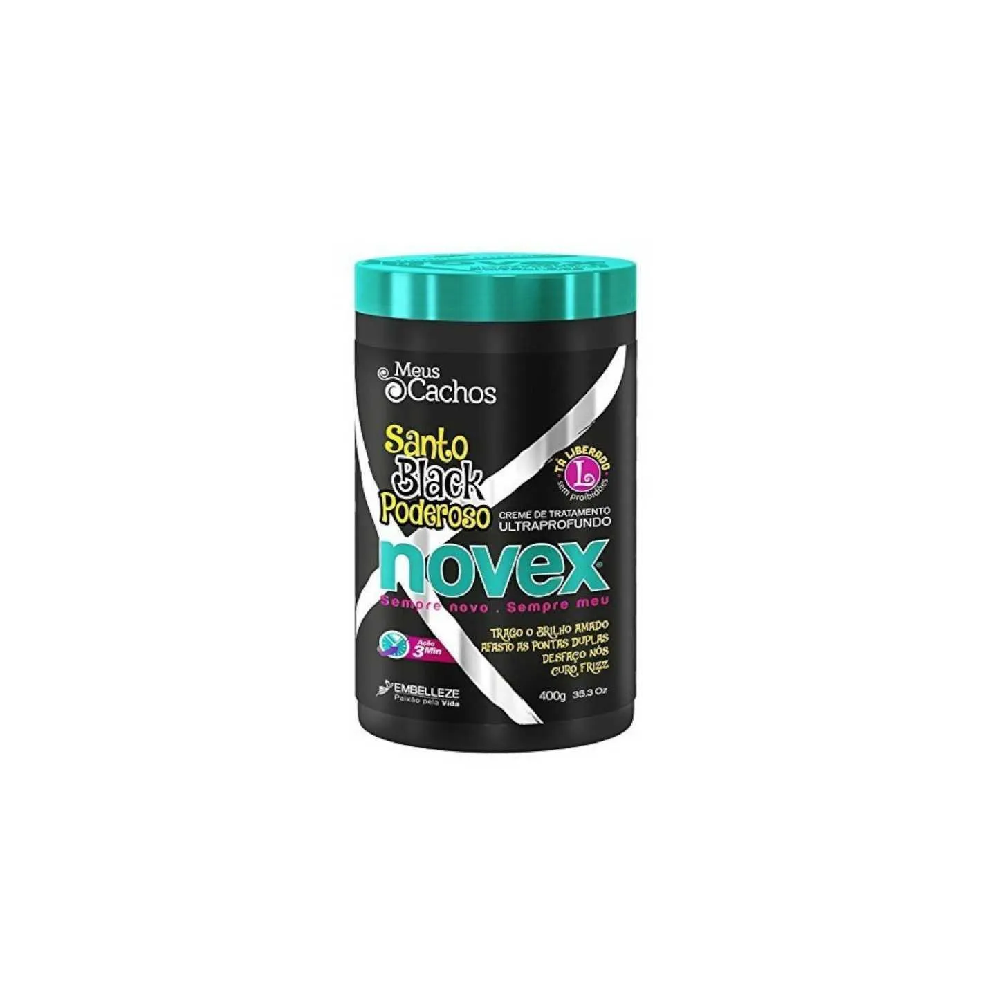 Novex Mystic Black Deep Hair Masque  (masque hydratant à l'huile de baobab) 400ml