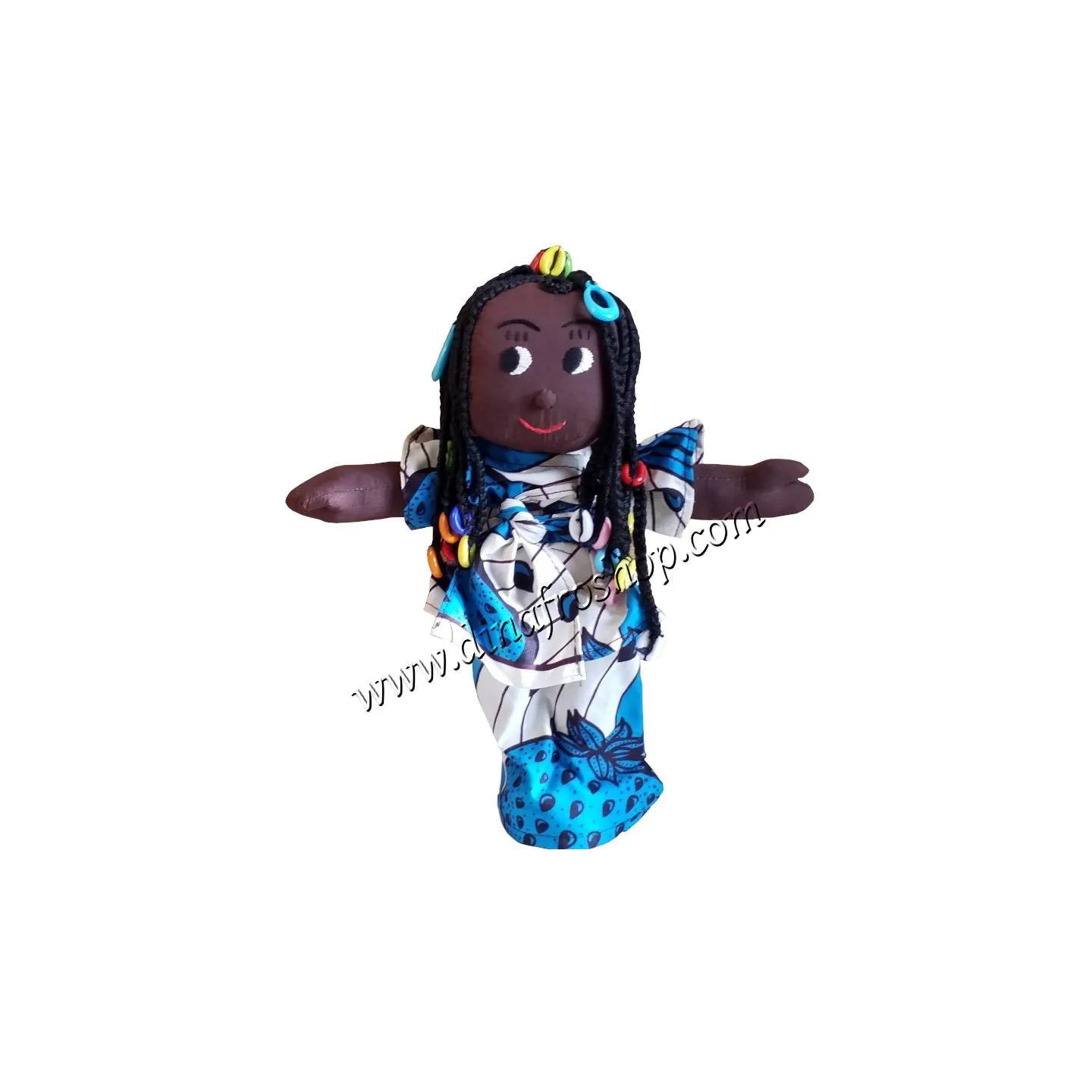 Poupée africaine avec bébé au dos: Fatou