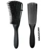 Brosse Démêlante Cheveux Bouclés Crépus 4C Curl Brush 8 Branches