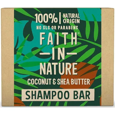 Faith in Nature Shampoing solide noix de coco et beurre de karité-Faith In Nature