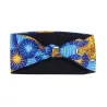 Accessoire cheveux bleu/jaune – bandeau wax quotidien sport voyage