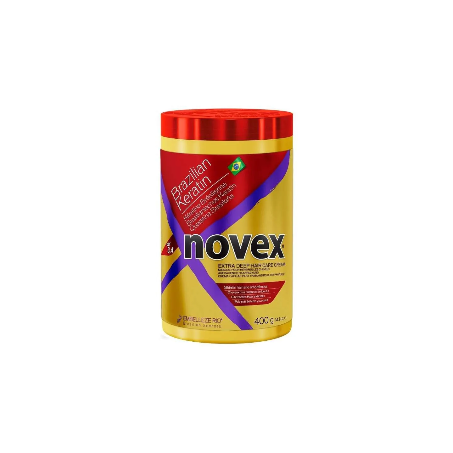 Novex- Brazilian keratin hair mask (Masque à la kératine brésilienne) 400 g