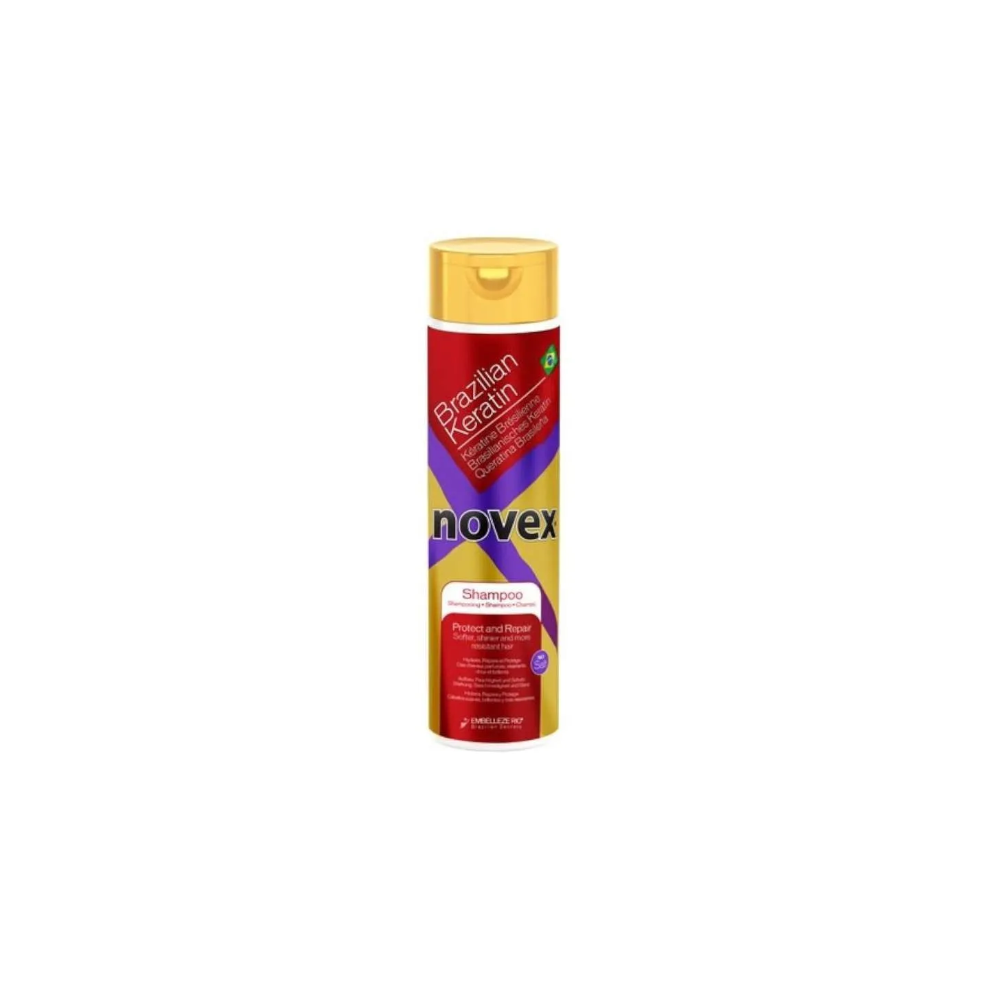 Novex Brazilian Keratin Shampoo (Shampoing à la kératine brésilienne) 300ml