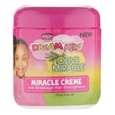 African Pride Dream Kids Olive Miracle Miracle Creme (crème hydratant fortifiant ant-casse)