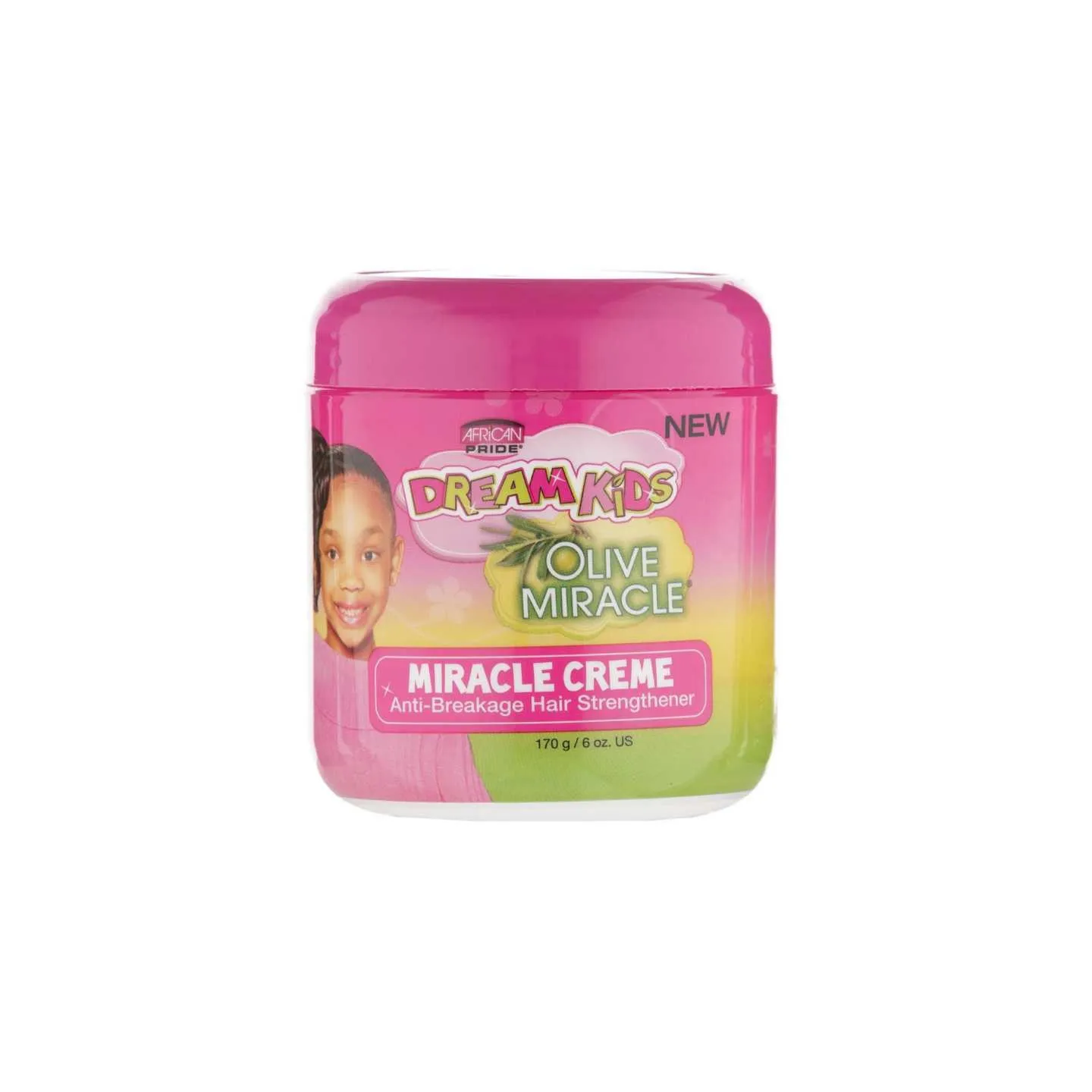 African Pride Dream Kids Olive Miracle Miracle Creme (crème hydratant fortifiant ant-casse)