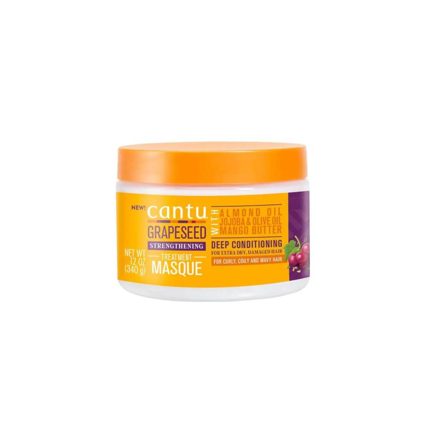 Cantu Grapeseed Strengthening Treatment Mask (masque fortifiant aux pépins de raisin 340 g