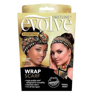 Foulard de tête wrap scarf Evolve motif tribal