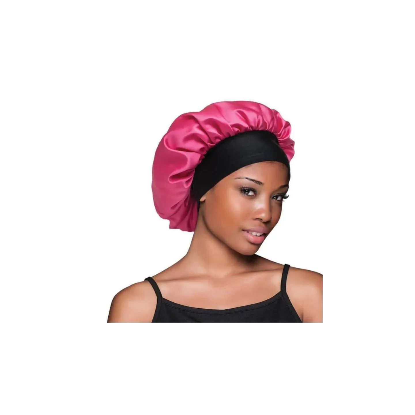 Bonnet de nuit en satin Wide Edge Evolve Firstline/ Fuchsia