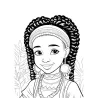 Livre de coloriage Afro Princesses