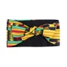 Tissu wax imprimé jaune noir - texture africaine authentique