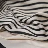 Foulard noir / beige clair