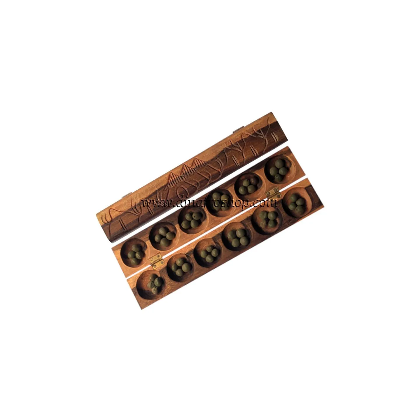 Awalé de Luxe en Bois d'Ébène Royal – Finitions Prestige