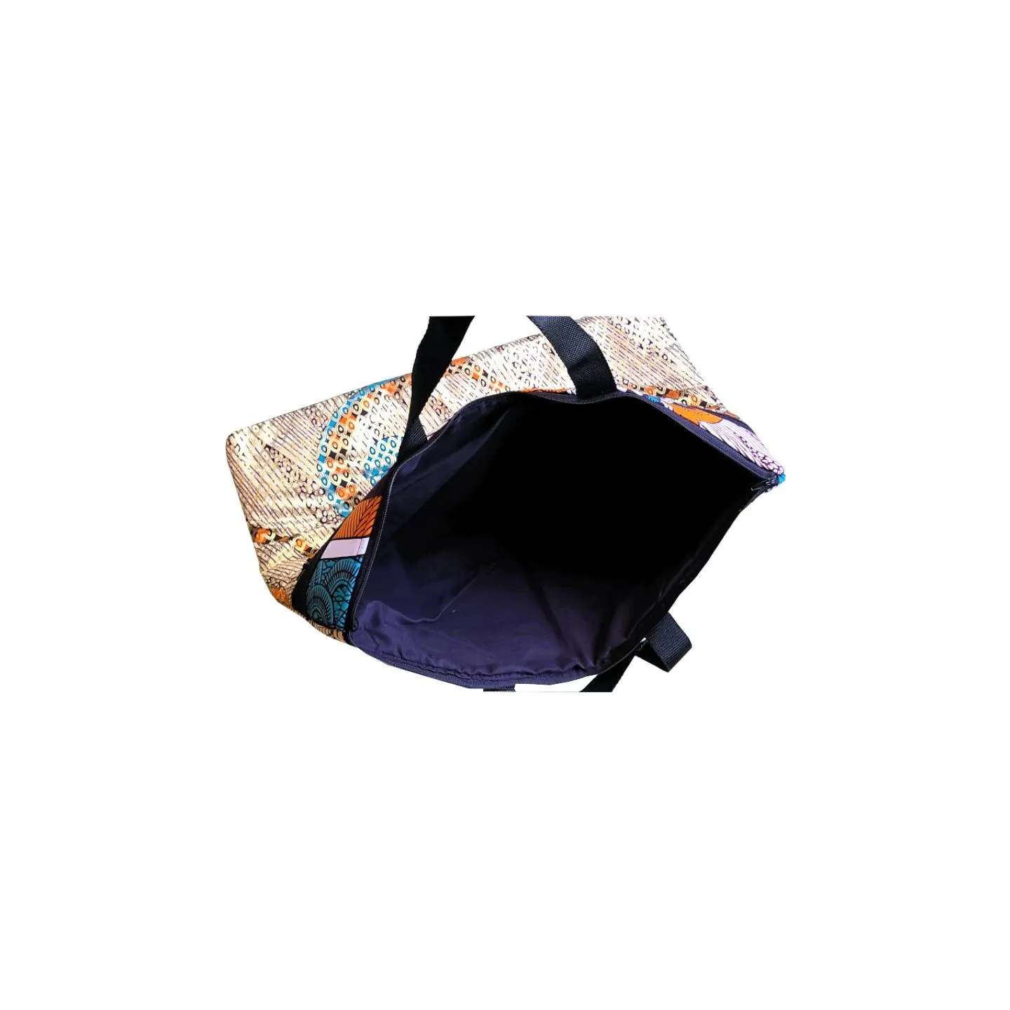 Housse d’ordinateur matelassée en tissu africain