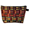 Trousse de beauté en tissu imprimé africain