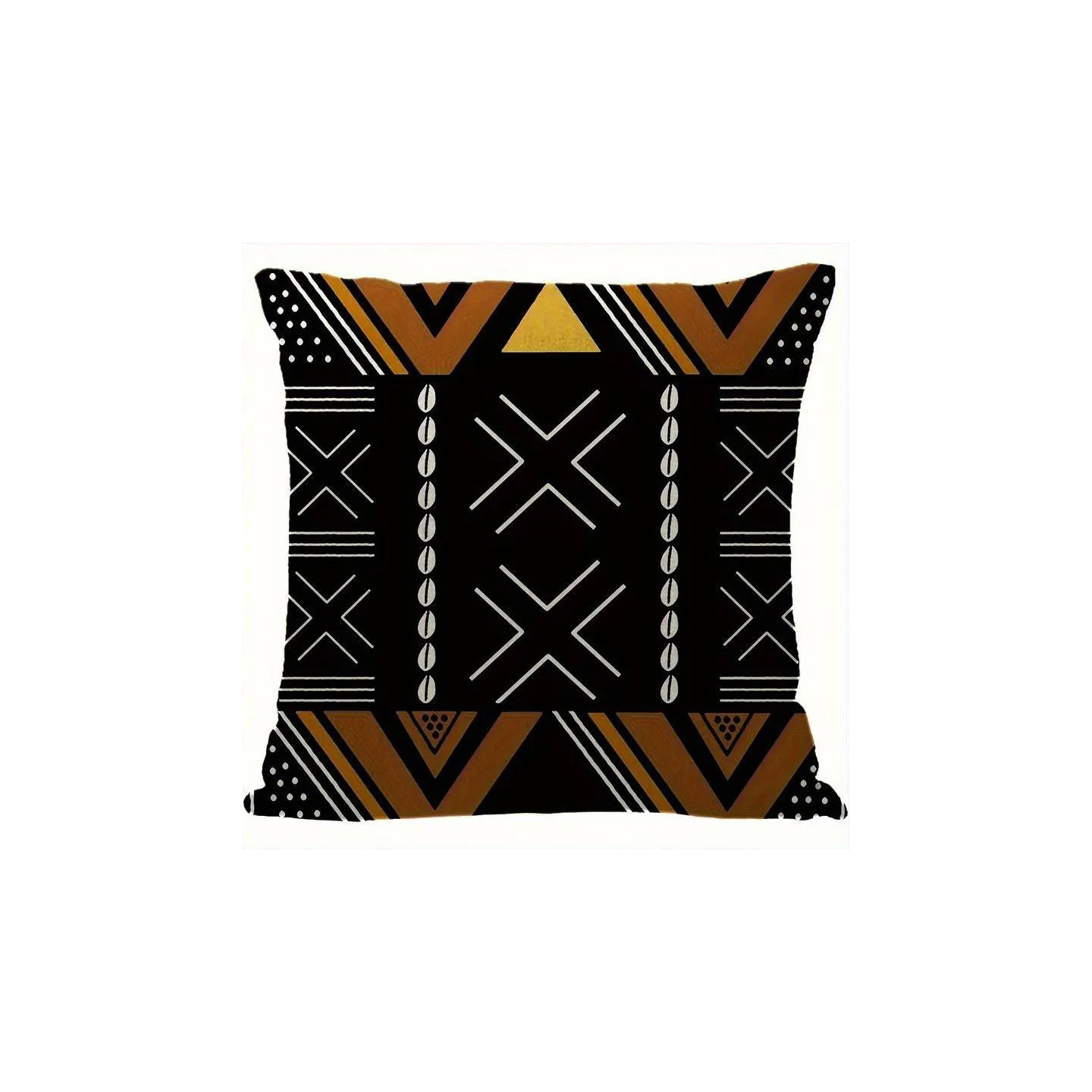 Housse de coussin de canapé en bogolan tissu africain