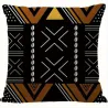 Housse de coussin de canapé en bogolan tissu africain