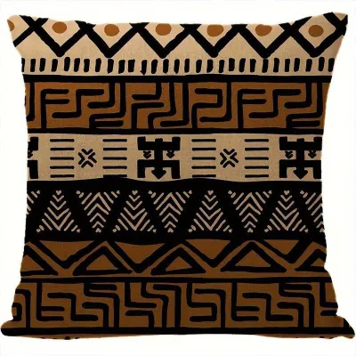 Housse de coussin en tissu africain