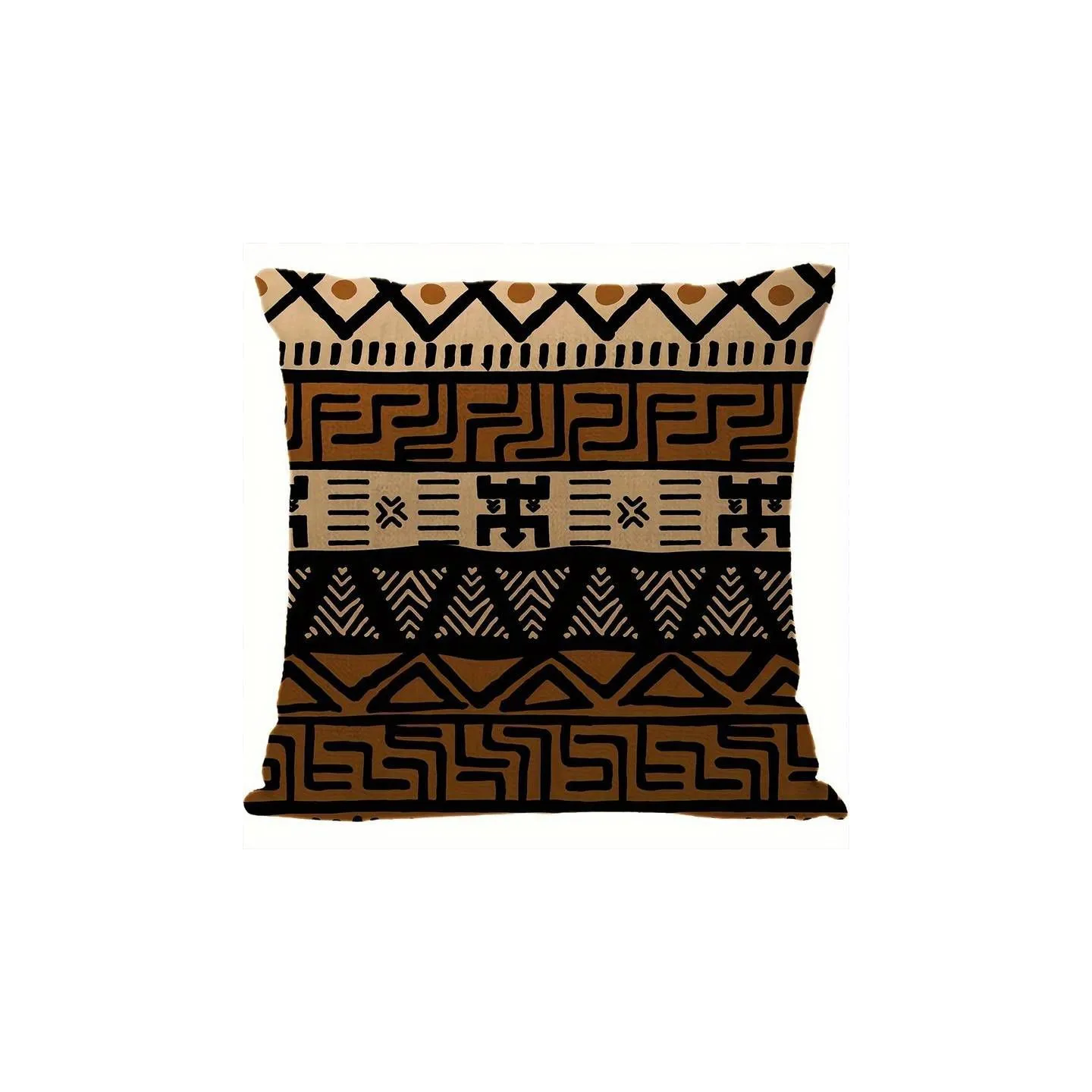 Housse de coussin en tissu africain