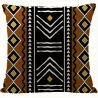 Housse de coussin en tissu wax bogolan
