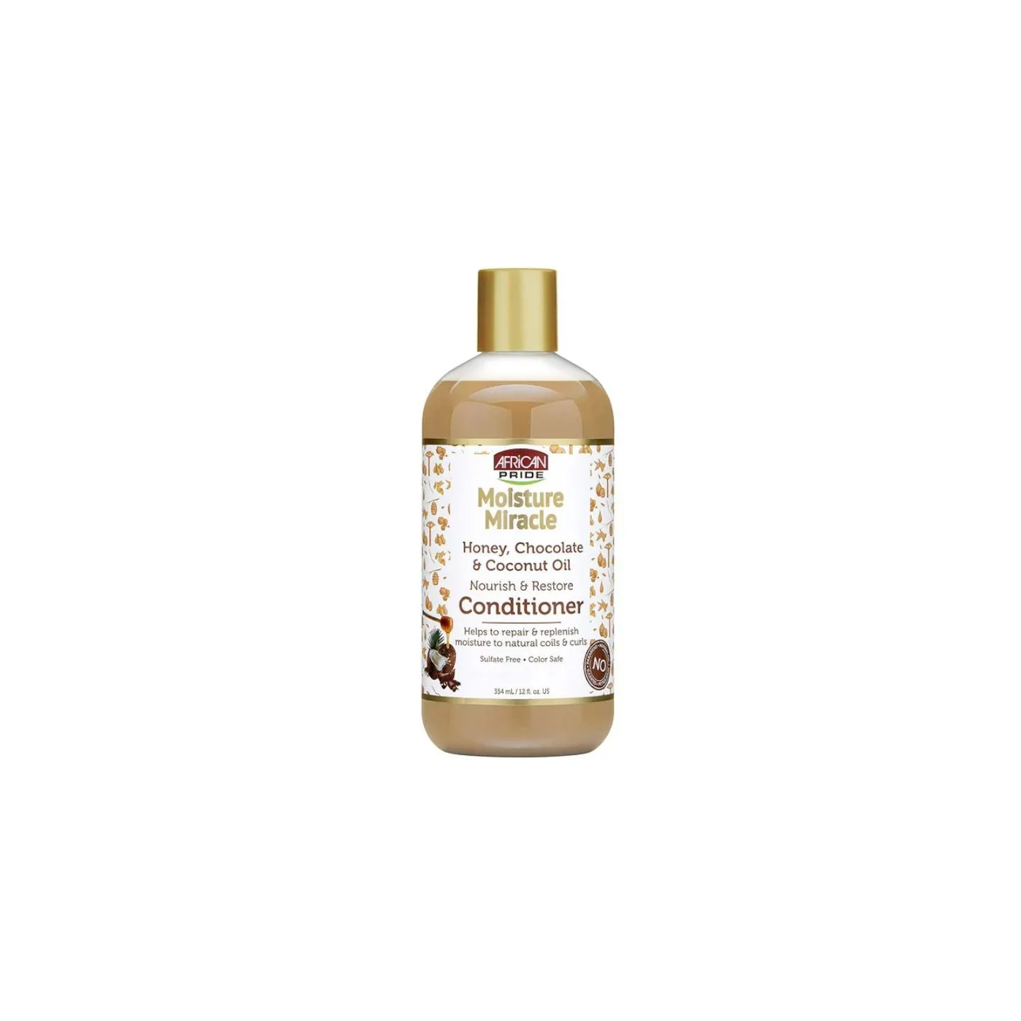 Moisture Miracle Honey, Chocolat & Coconut Oil Conditioner (Après-Shampooing Miel, Chocolat & Huile de Coco) African Pride