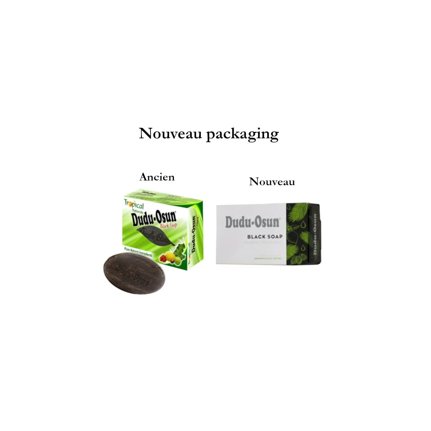 Savon noir africain gommant anti-taches acné eczéma unifie teint