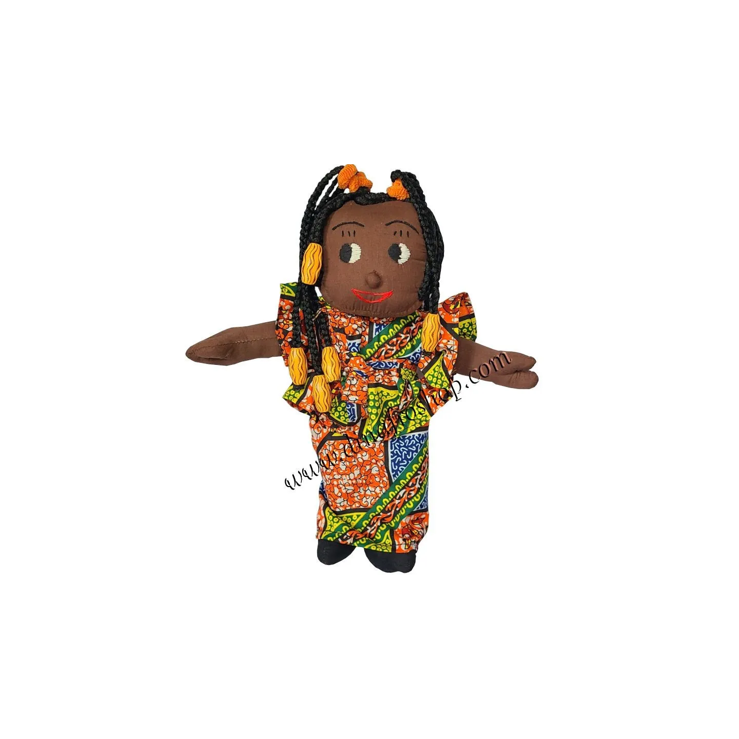 Poupée africaine avec bébé: Nina