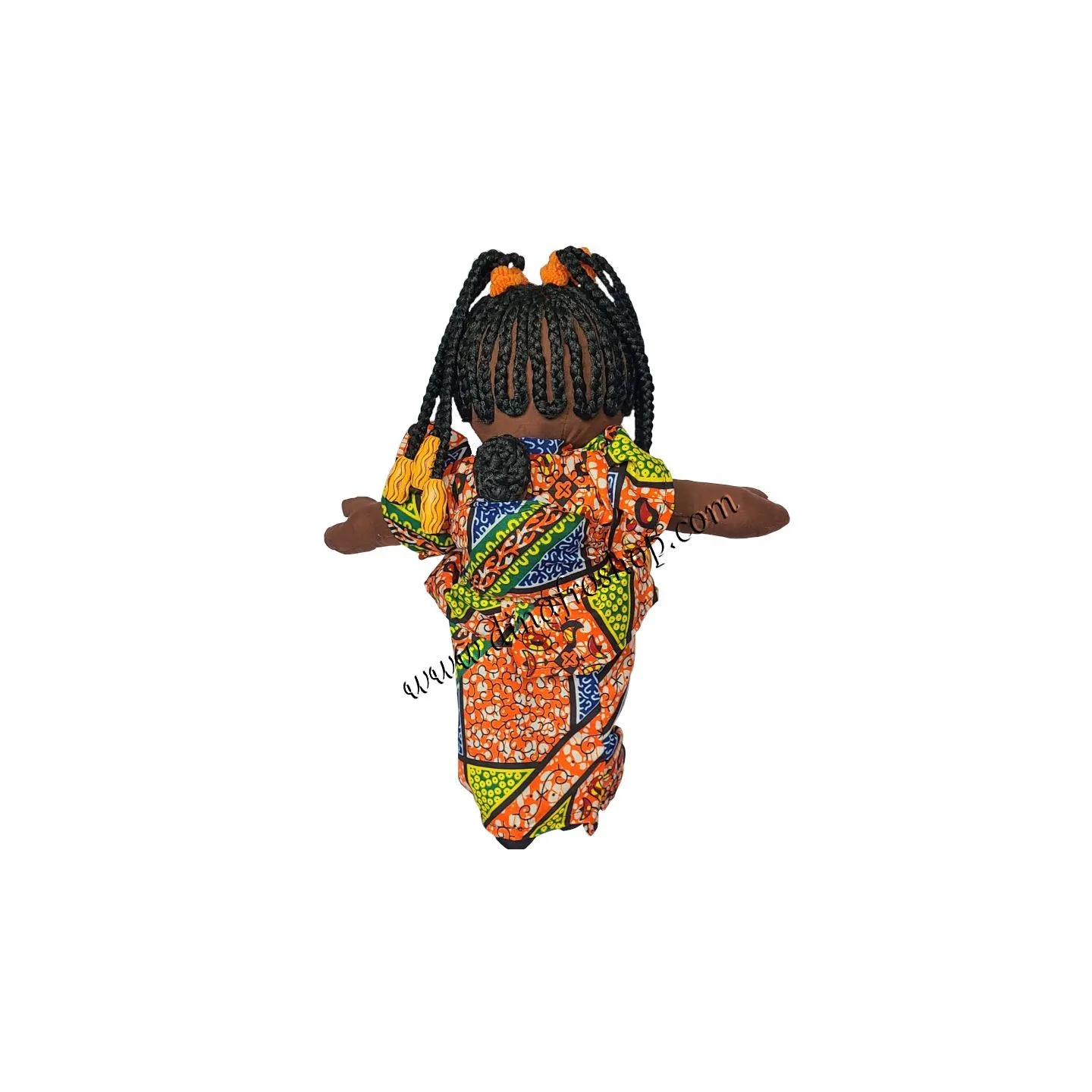 Poupée africaine avec bébé: Nina