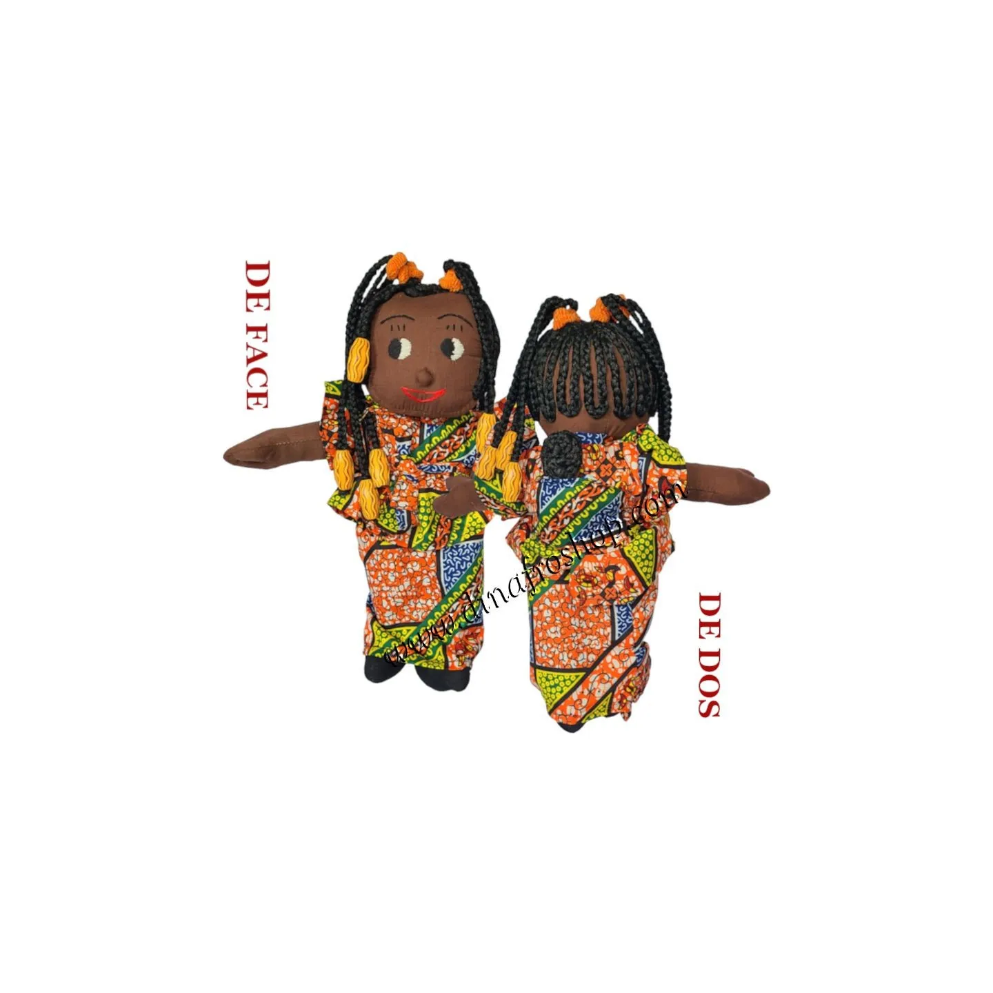 Poupée africaine avec bébé: Nina