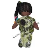 Poupée de chiffon africaine avec bébé: Awa