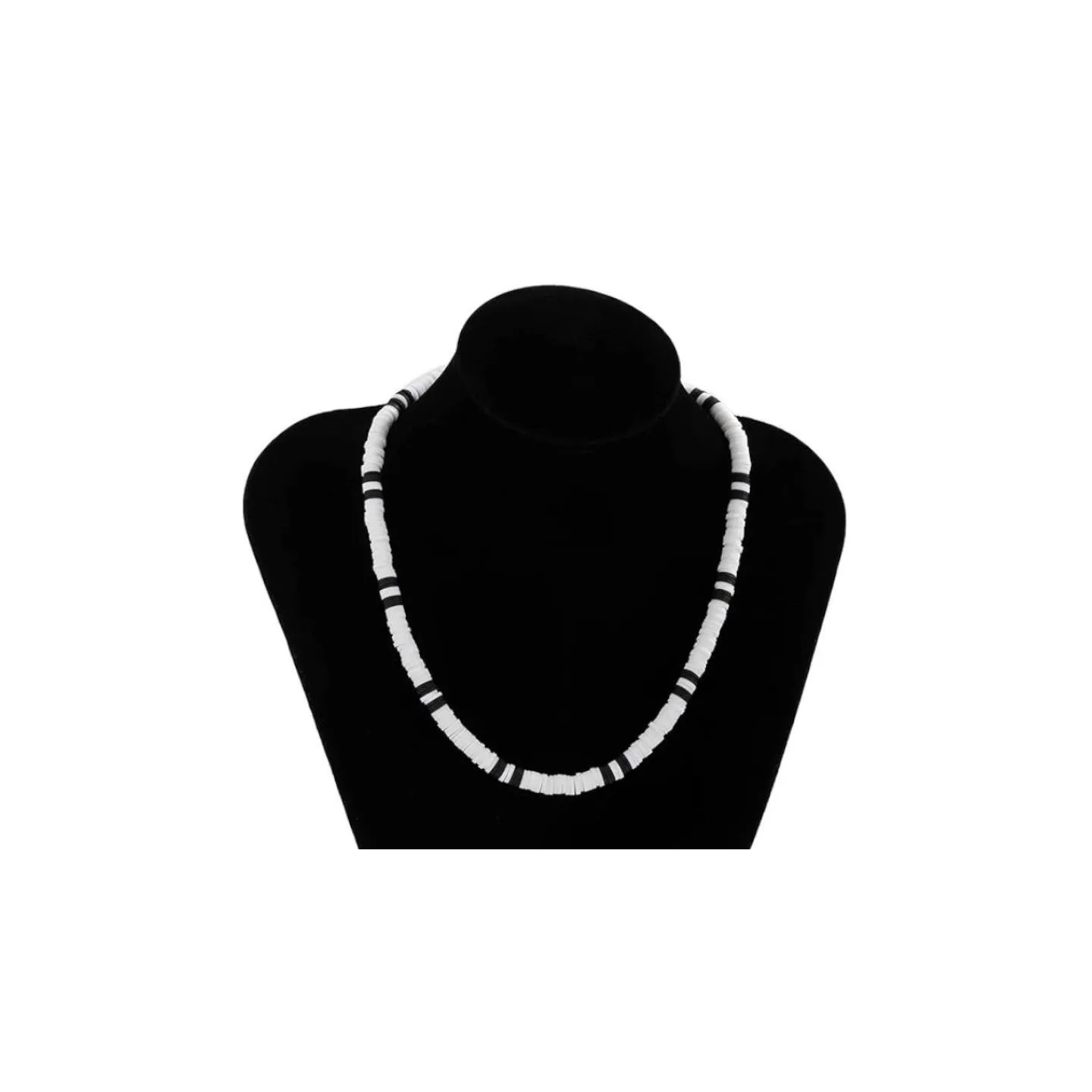 Collier en perles ras le cou pour homme
