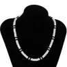 Collier en perles ras le cou pour homme