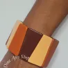 Bracelet manchette en bois extensible