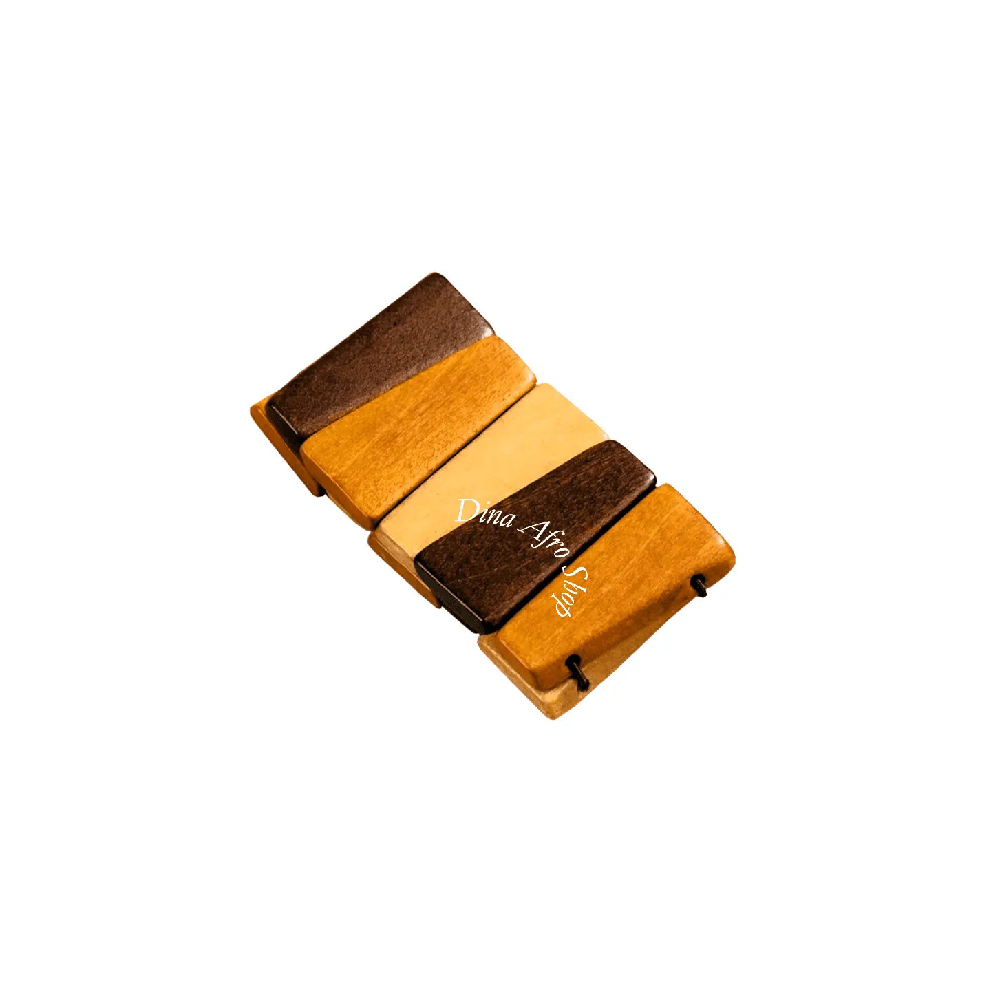 Bracelet manchette en bois extensible