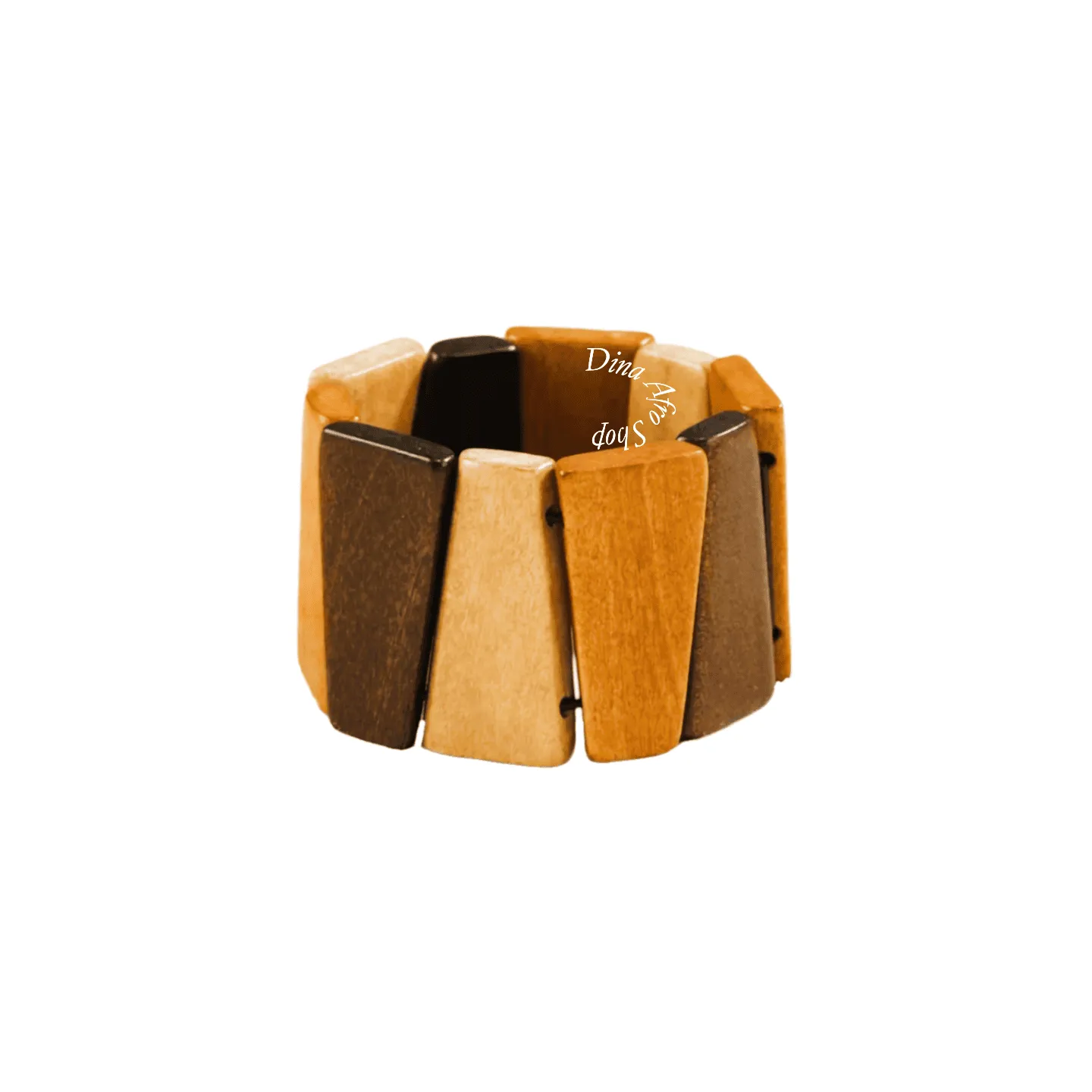 Bracelet manchette en bois extensible
