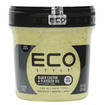 Eco Styler Black Castor  & Flaxeed Oil Gel 473 ml