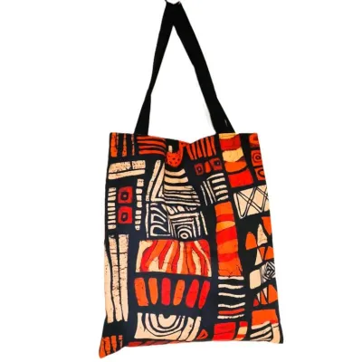 tote bag en coton imprimé africain, sac fourre-tout