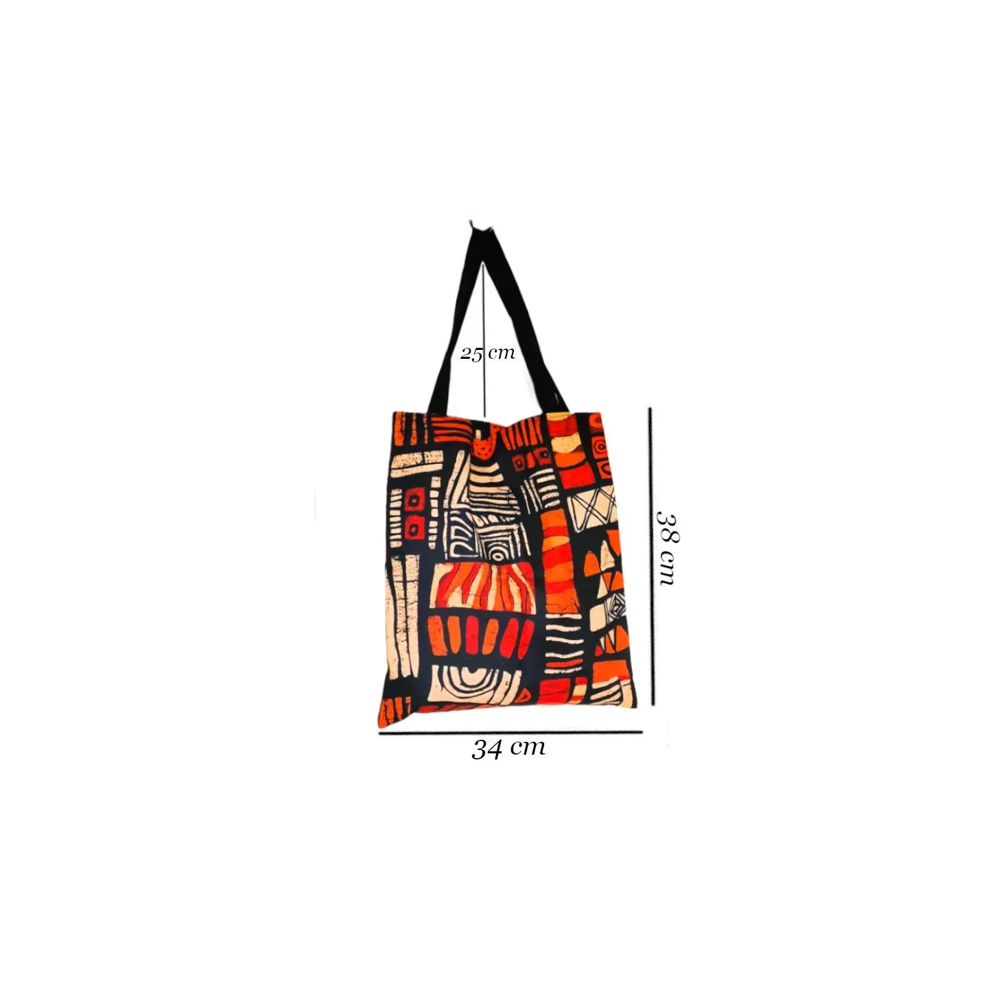 tote bag en coton imprimé africain, sac fourre-tout