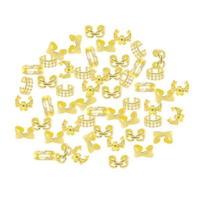 Bijoux bagues pour tresses africaines et locks – Bijoux de cheveux faciles à poser