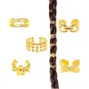 Bijoux bagues pour tresses africaines et locks – Bijoux de cheveux faciles à poser
