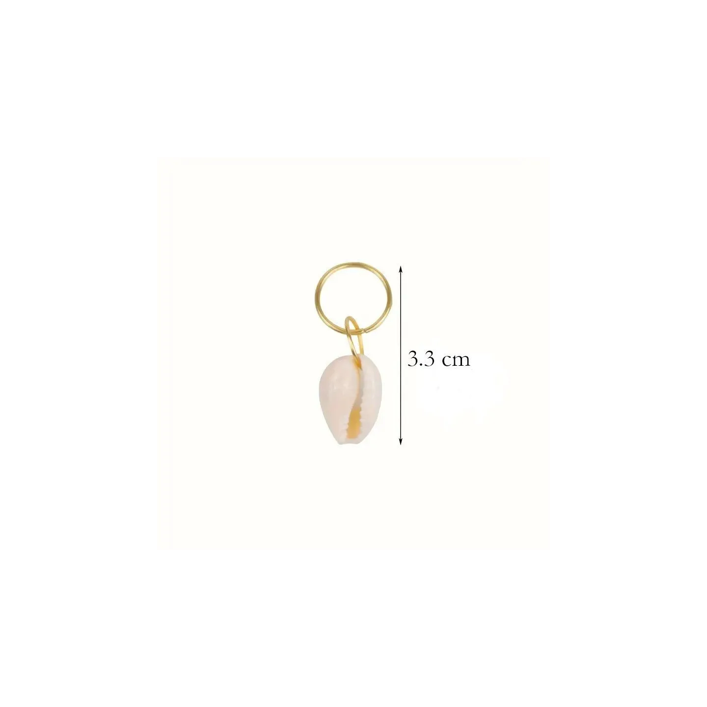 Bijoux anneaux en coquillage cauris pour cheveux