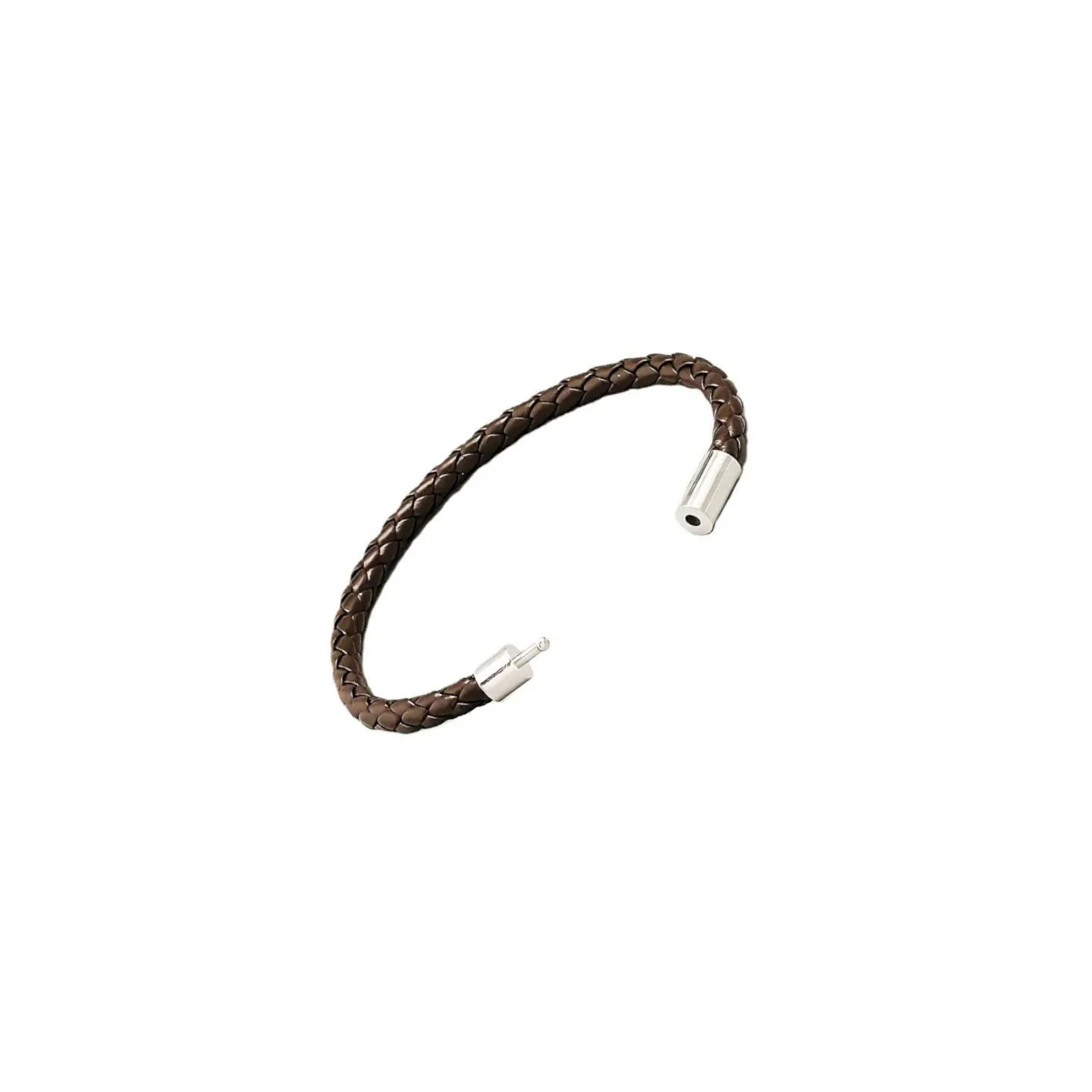 Bracelet tressé en cuir PU pour homme
