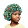 Bonnet de nuit imprimé africain pour enfant doublure satin