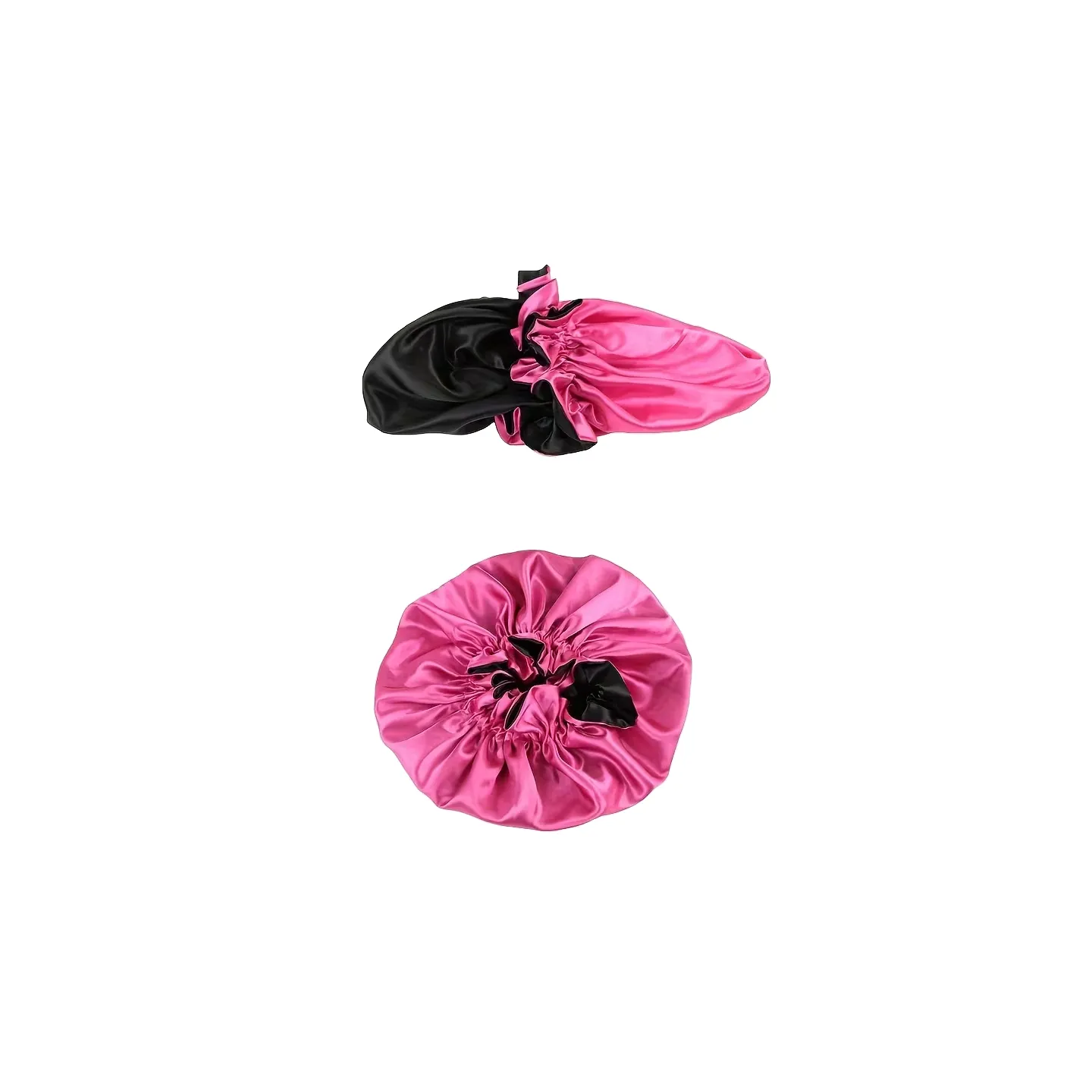 Bonnet de nuit satin réversible hypoallergénique avec bande élastique confortable taille extra large