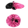 Bonnet de nuit satin réversible hypoallergénique avec bande élastique confortable taille extra large