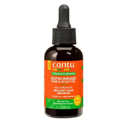 Cantu huile biotine growth mix – huile fortifiante biotine avocat karité pour cheveux bouclés secs et fragiles