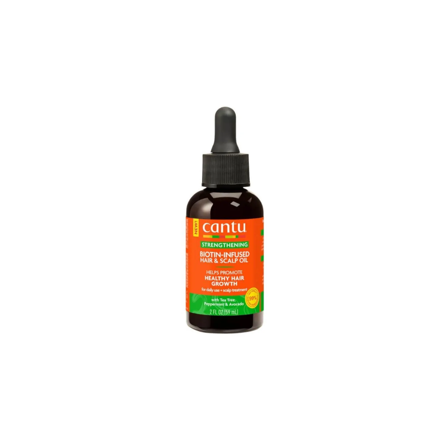 Cantu huile biotine growth mix – huile fortifiante biotine avocat karité pour cheveux bouclés secs et fragiles