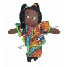 Poupée Kossiwa avec bébé africaine unique fabrication manuelle jouet enfants dès 3 ans cadeau culturel famille.